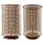 Wooden rattan table lamp L500