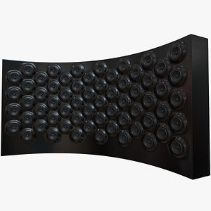 3D Speakers Curved Wall