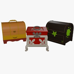 3D Chests - Pack of three