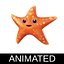 common starfish toon fish 3D model