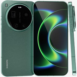Xiaomi 17 Ultra Starry Sky Green 3D