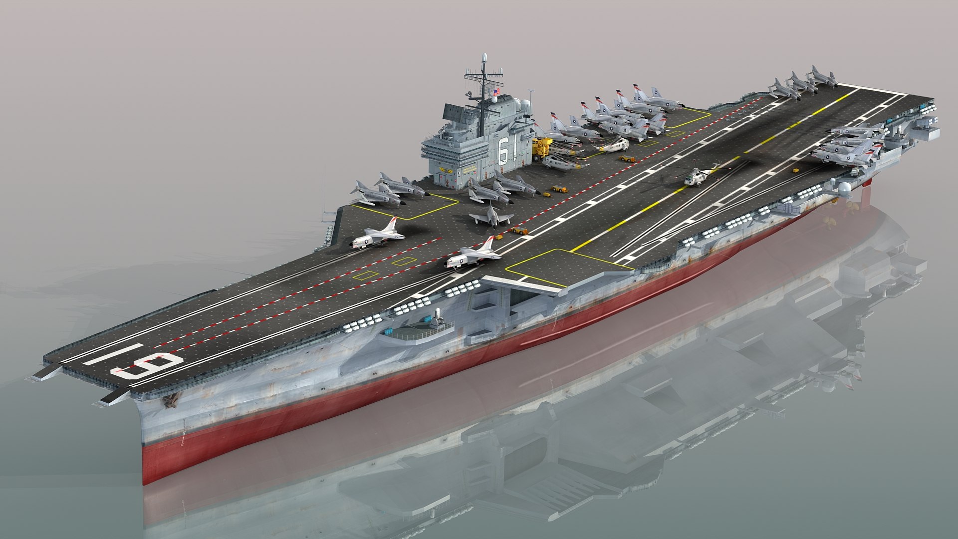 3D model USS Ranger CV-61 - TurboSquid 1880424