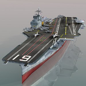 3D model USS Ranger CV-61