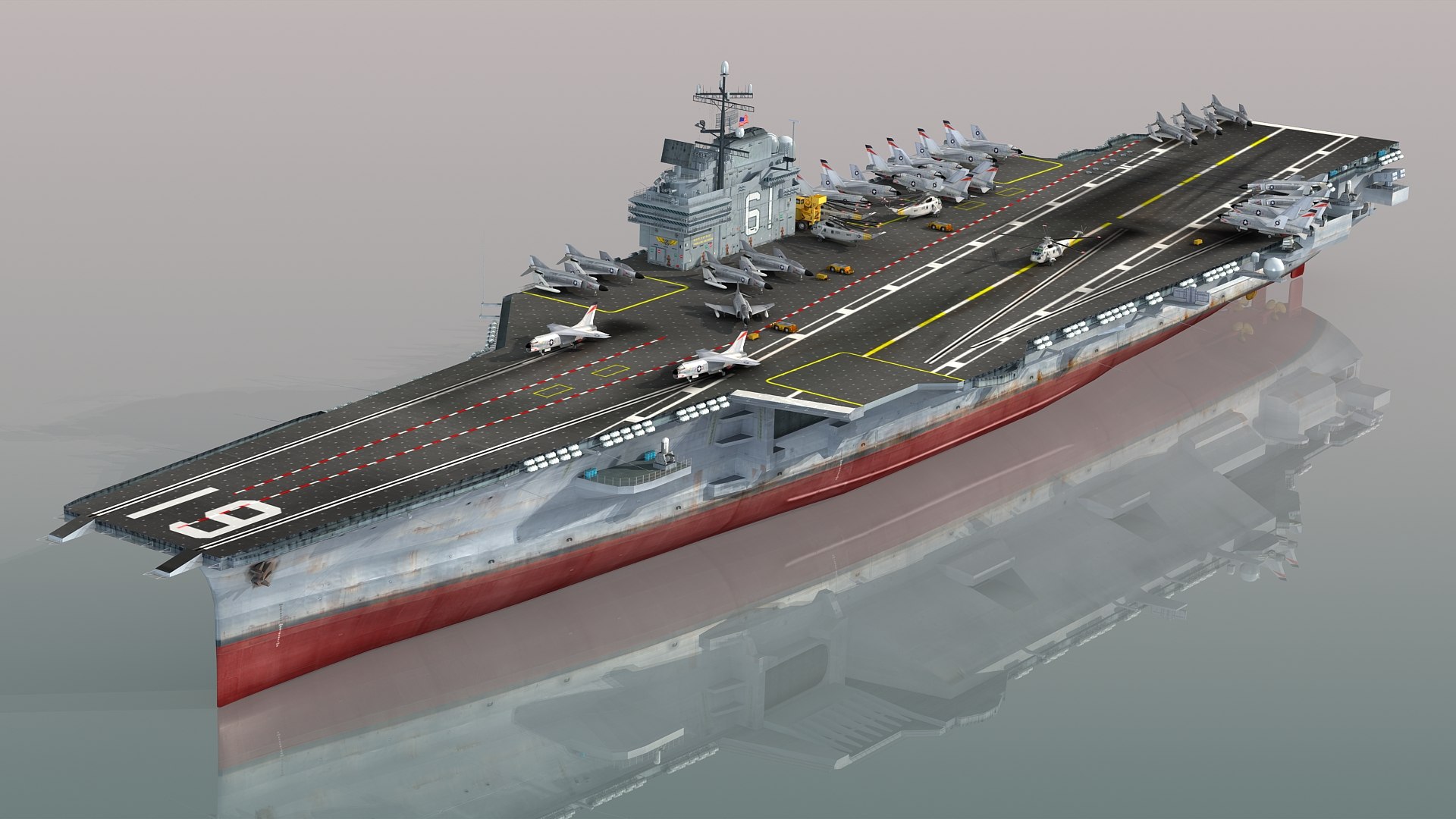 3D Model USS Ranger CV-61 - TurboSquid 1880424