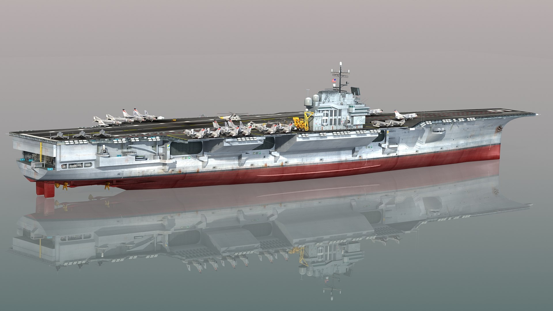 3D Model USS Ranger CV-61 - TurboSquid 1880424