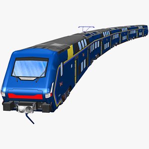 3D hitachi etr 521 caravaggio high-speed passenger train
