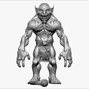 Troll Berserker - Highpoly Zbrush project