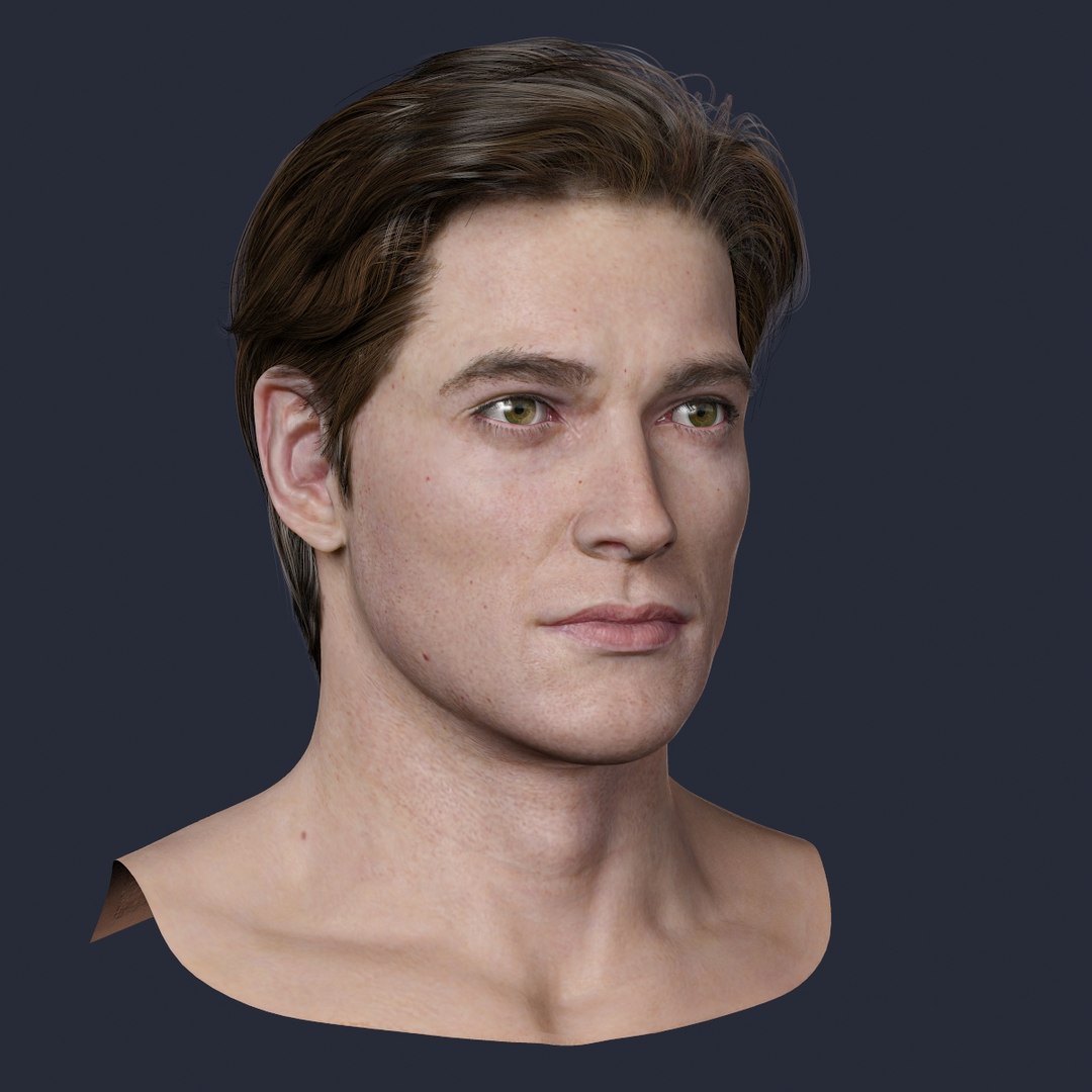 3d Model Male Head
