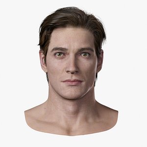 3d model male head