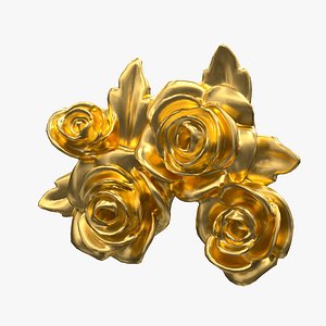 Plaster Decorative Bow DS401 3D model