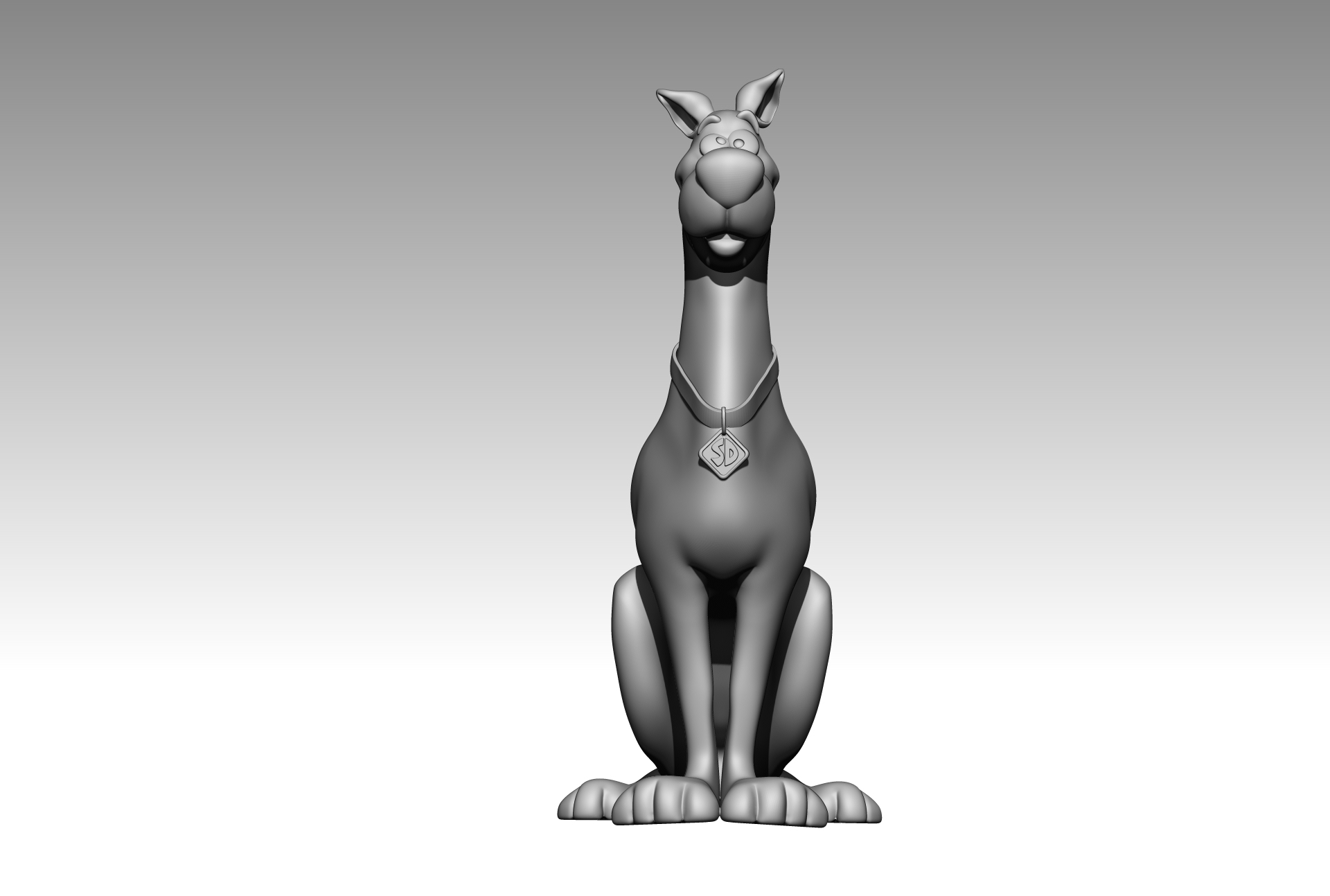 3D model scooby doo sitting - TurboSquid 1691719