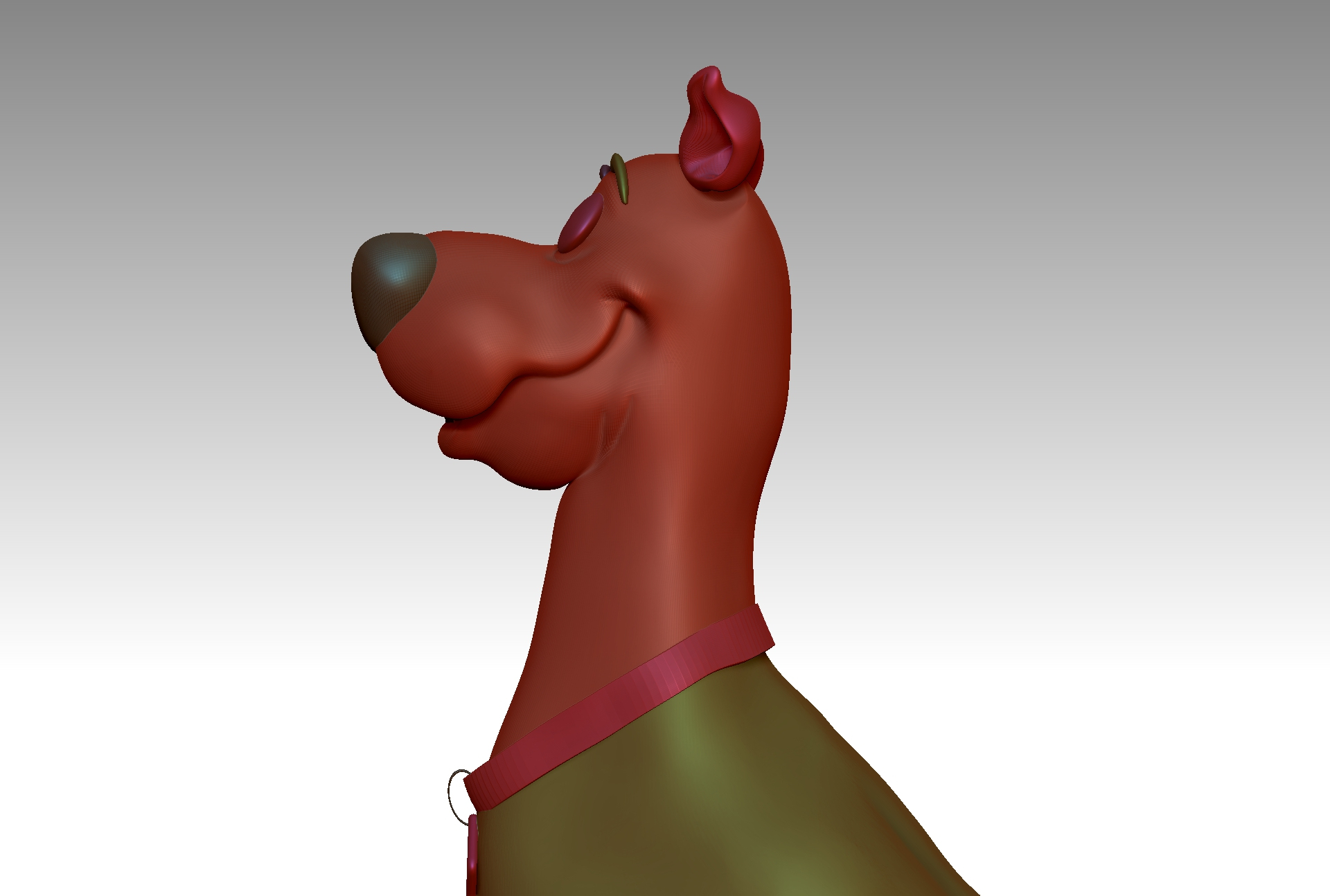 3d Model Scooby Doo Sitting Turbosquid 1691719 