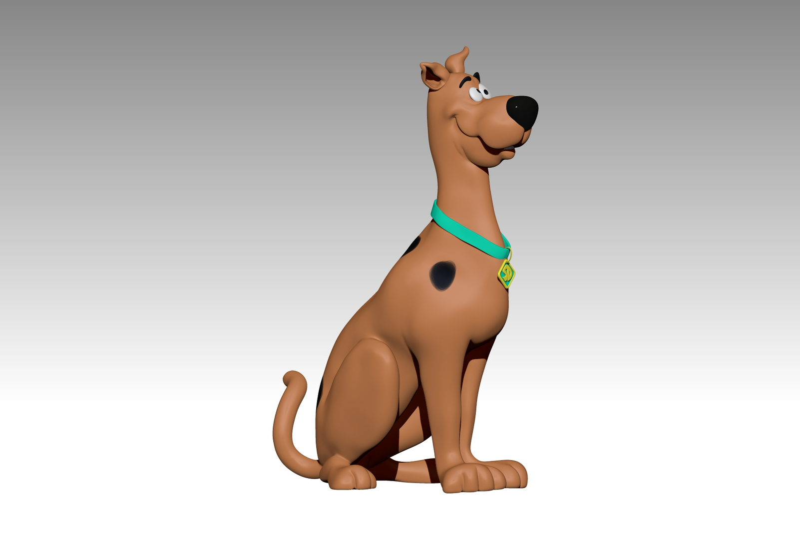 3D model scooby doo sitting - TurboSquid 1691719