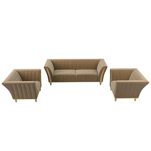 Adora diamante sofa and Chair Set
