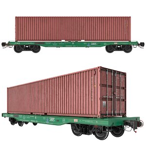 3D Flat Wagon 13-192-03 model
