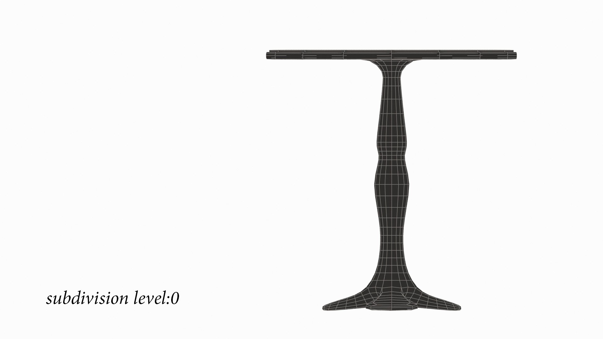 3d model wooden table