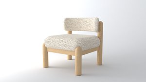 3D ROSABRYNA ACCENT CHAIR model