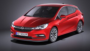 3D 5-door opel 2017 model