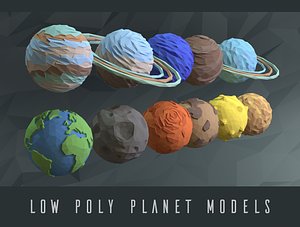Low poly planets