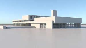 3D High School Building model