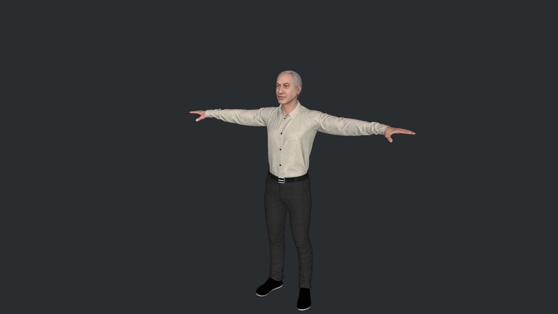 3D Benjamin Netanyahu  Hyper Realistic Full Body Fully Rigged 3D Character model https://p.turbosquid.com/ts-thumb/6n/EJVuY1/22/model8/png/1745171286/1920x1080/fit_q87/ee5237bb091dc0d8c3522945e848f956316751c9/model8.jpg