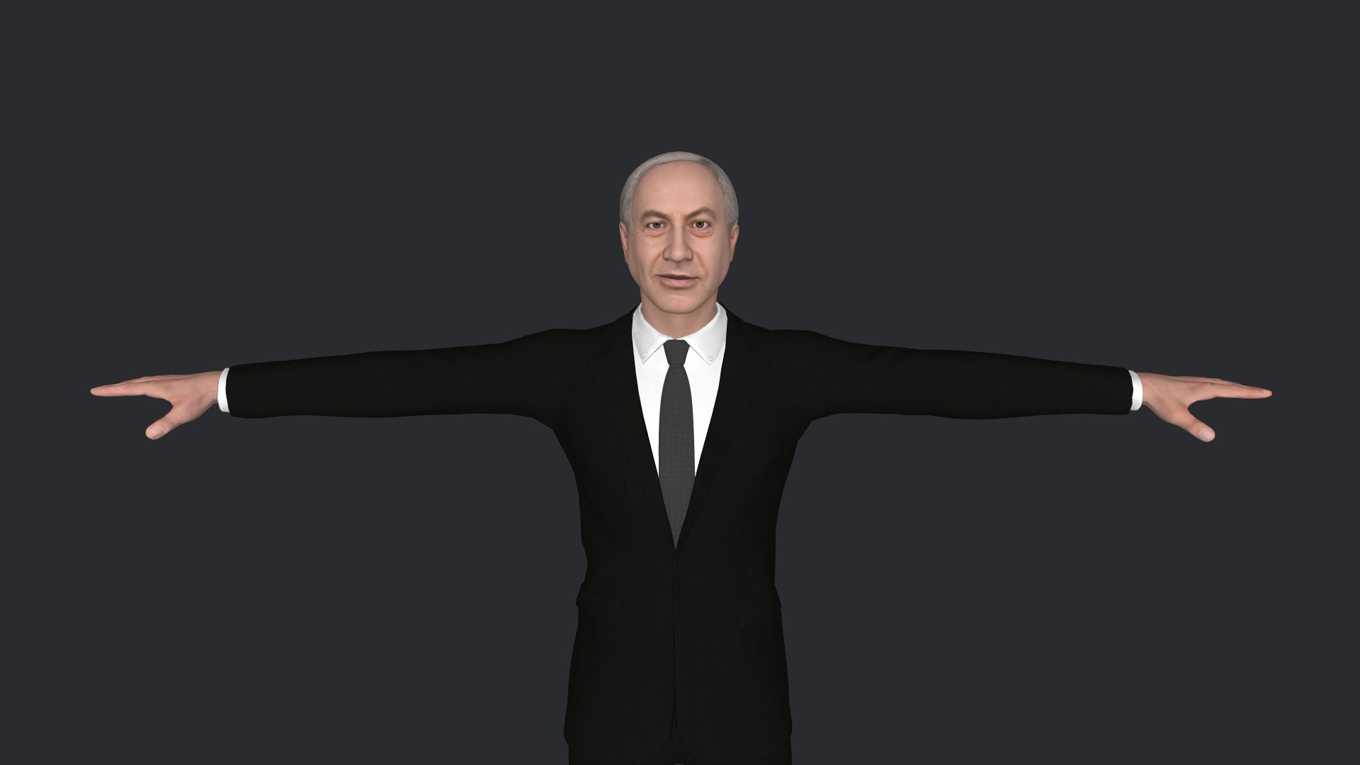 3D Benjamin Netanyahu  Hyper Realistic Full Body Fully Rigged 3D Character model https://p.turbosquid.com/ts-thumb/6n/EJVuY1/VO/model1/png/1745171280/1920x1080/fit_q87/a79005b3fe1af6bd31dc13f48755c9a901cc22ce/model1.jpg