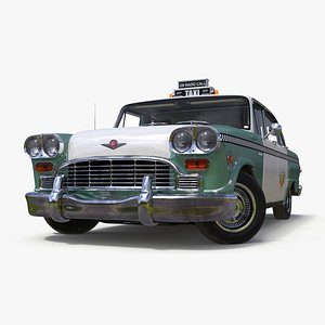 Checker Taxicab 1982 Rigged for Maya
