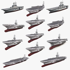 US Aircraft Carriers Collection 2 3D model