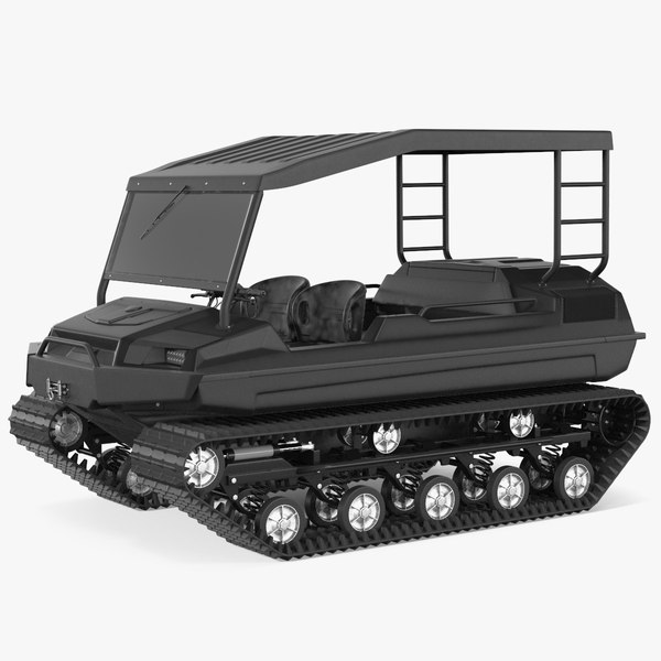 Black Multi Purpose Vehicle Rigged 3D model