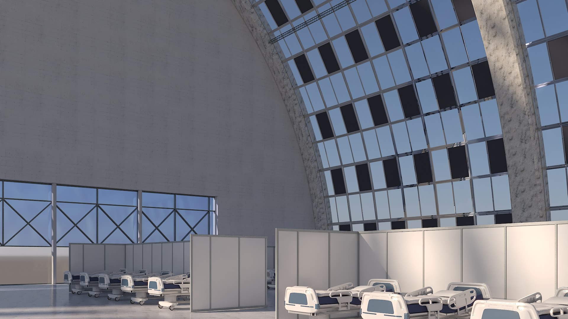 3D Corona Emergency Quarters 03 TurboSquid 1809866