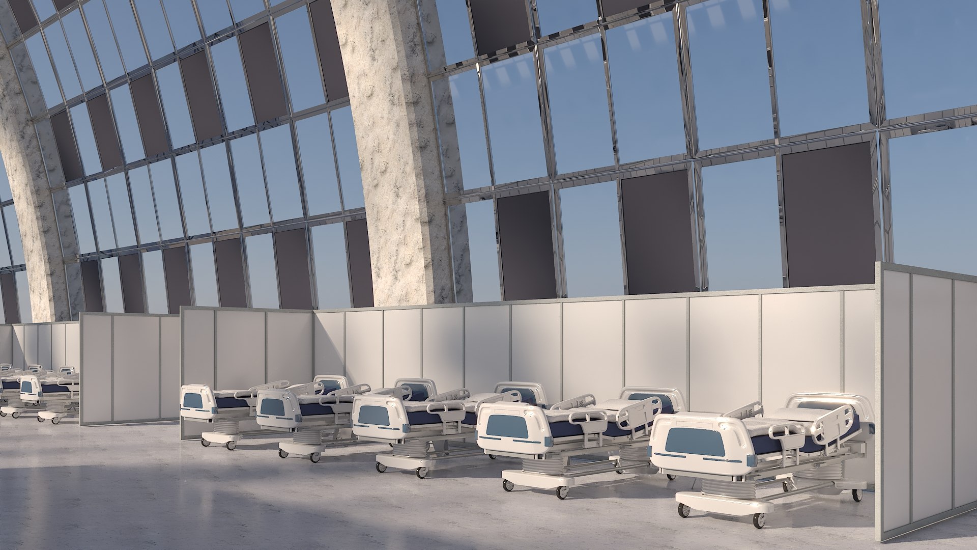 3D Corona Emergency Quarters 03 TurboSquid 1809866