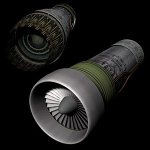 jet engine 3d ma