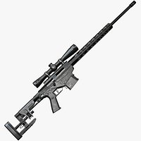 Ruger Precision Rifle with Scope AAA Game Weapon