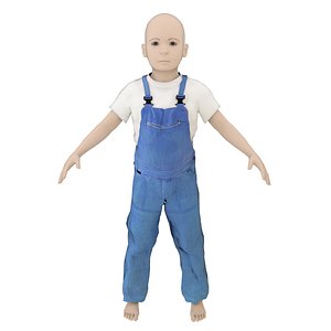 3D blender boy years old model