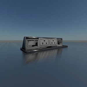 3d table outlet grommet model