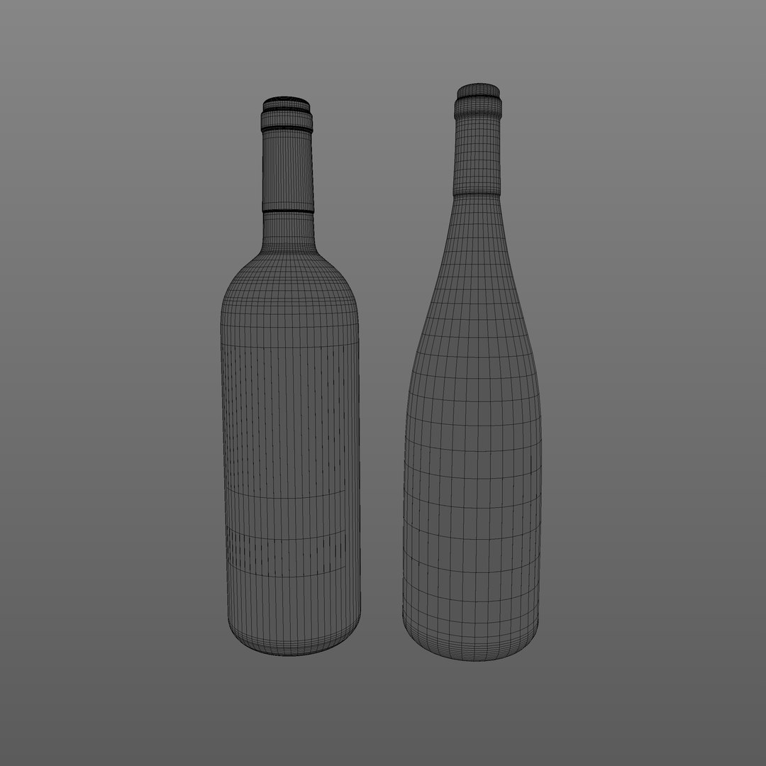 3D Wine Bottles model https://p.turbosquid.com/ts-thumb/6n/iyMITK/5r/wire1/jpg/1708886804/1920x1080/fit_q87/8f5c4256591b48b160aab6a2acd1ae440a2919c6/wire1.jpg