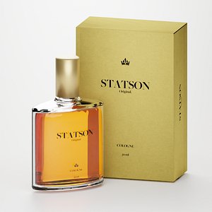 Cologne Perfume Bottle with box 3D model