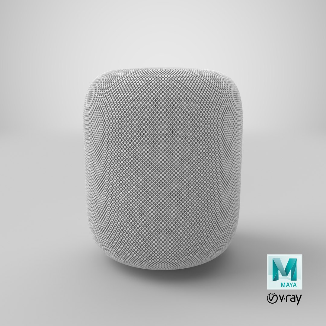 3D model apple homepod white - https://p.turbosquid.com/ts-thumb/6n/m8FGBL/em1fziRT/render.0001/png/1527784011/1920x1080/fit_q87/93a0145146b3e91fbb2ed99376282c837309816d/render.0001.jpg