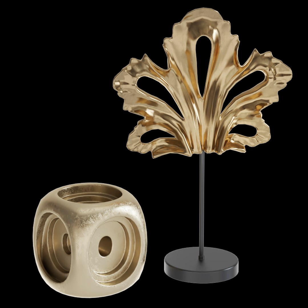 Decorative Set 1 3D Model - TurboSquid 1631474