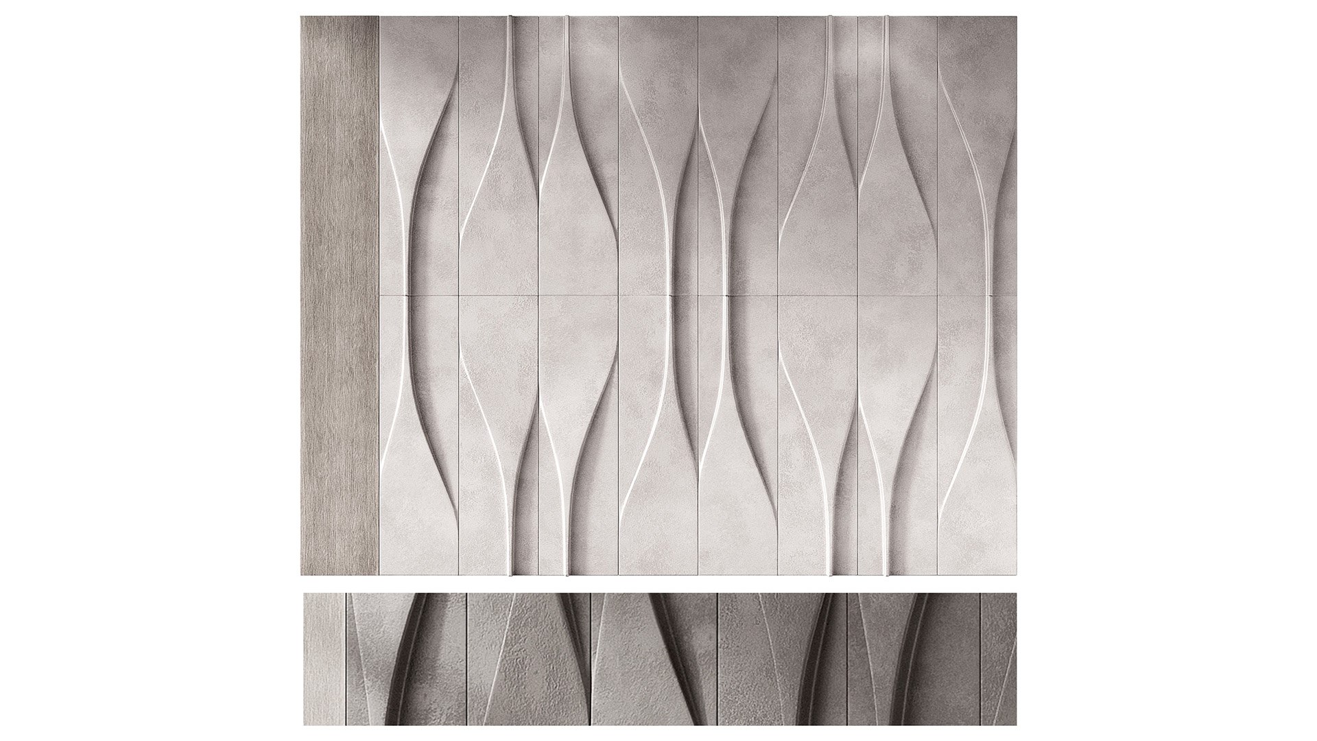 3D Model Wall Decorative Composition Modern Panelling 2 - TurboSquid ...