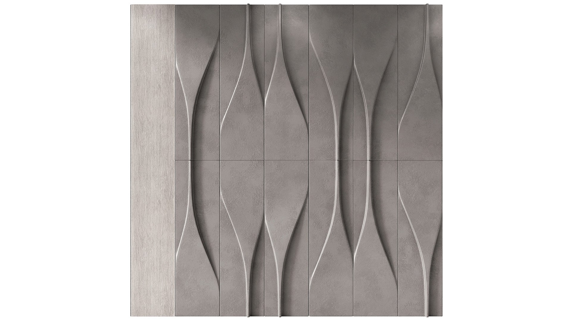 3D Model Wall Decorative Composition Modern Panelling 2 - TurboSquid ...