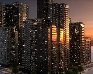 3D City Block Type A04