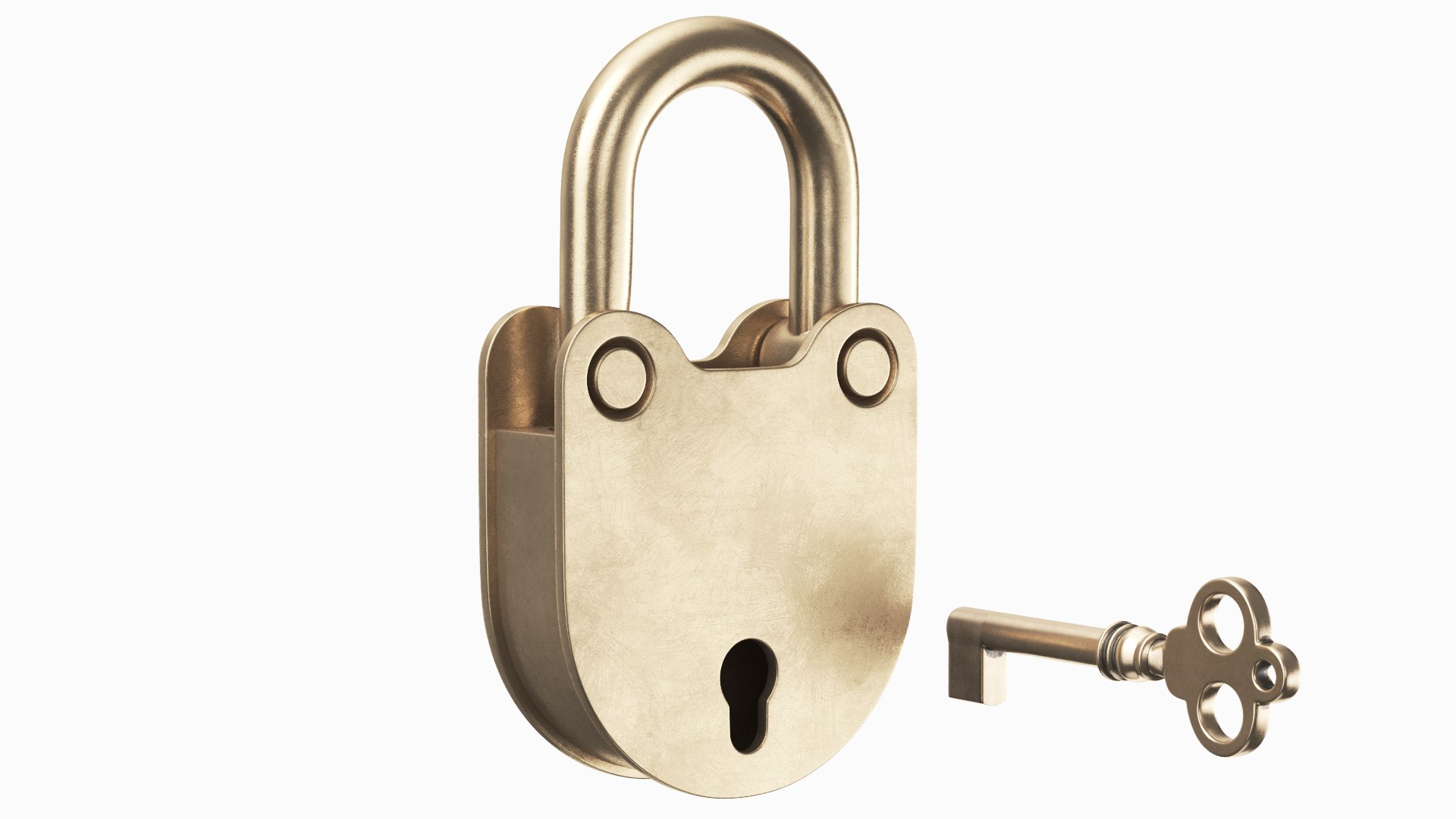3D Model Real Padlock Key - TurboSquid 1481422