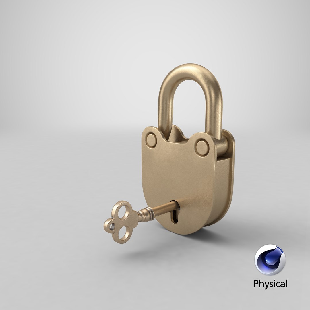 3D model real padlock key - TurboSquid 1481422