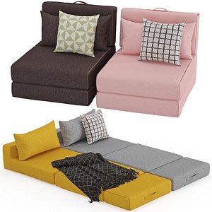 Arty pouf bed