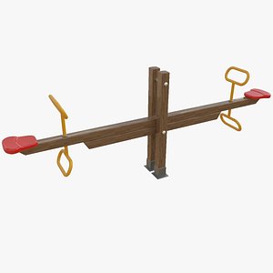 3D seesaw teeter playground