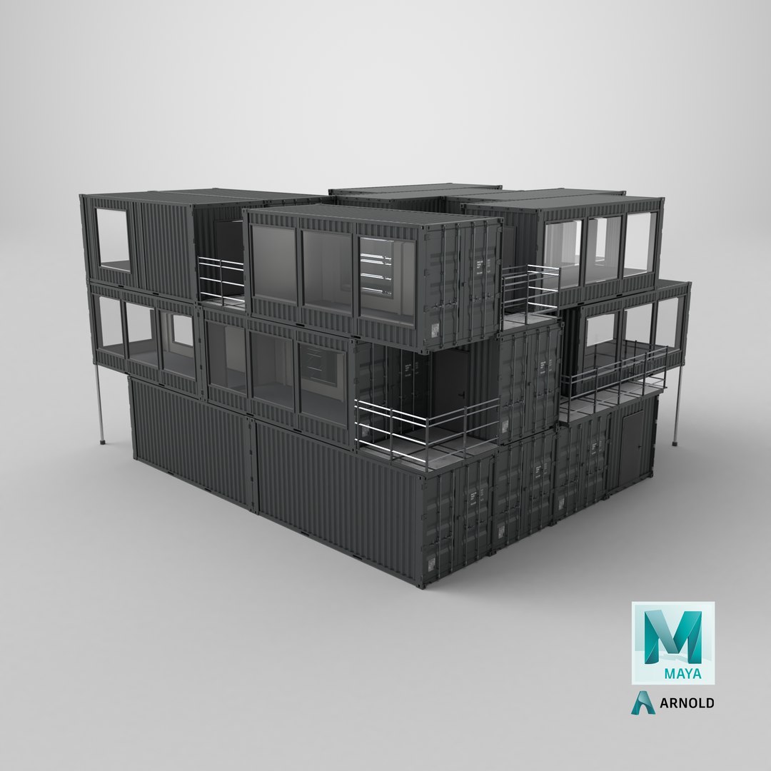 Container Office Building Black 3D model https://p.turbosquid.com/ts-thumb/6o/0tkWSy/lf/stemcell_maya_arnold_render/png/1731665986/1920x1080/fit_q87/c532060933b05d459ad0a916427227c0f327e763/stemcell_maya_arnold_render.jpg