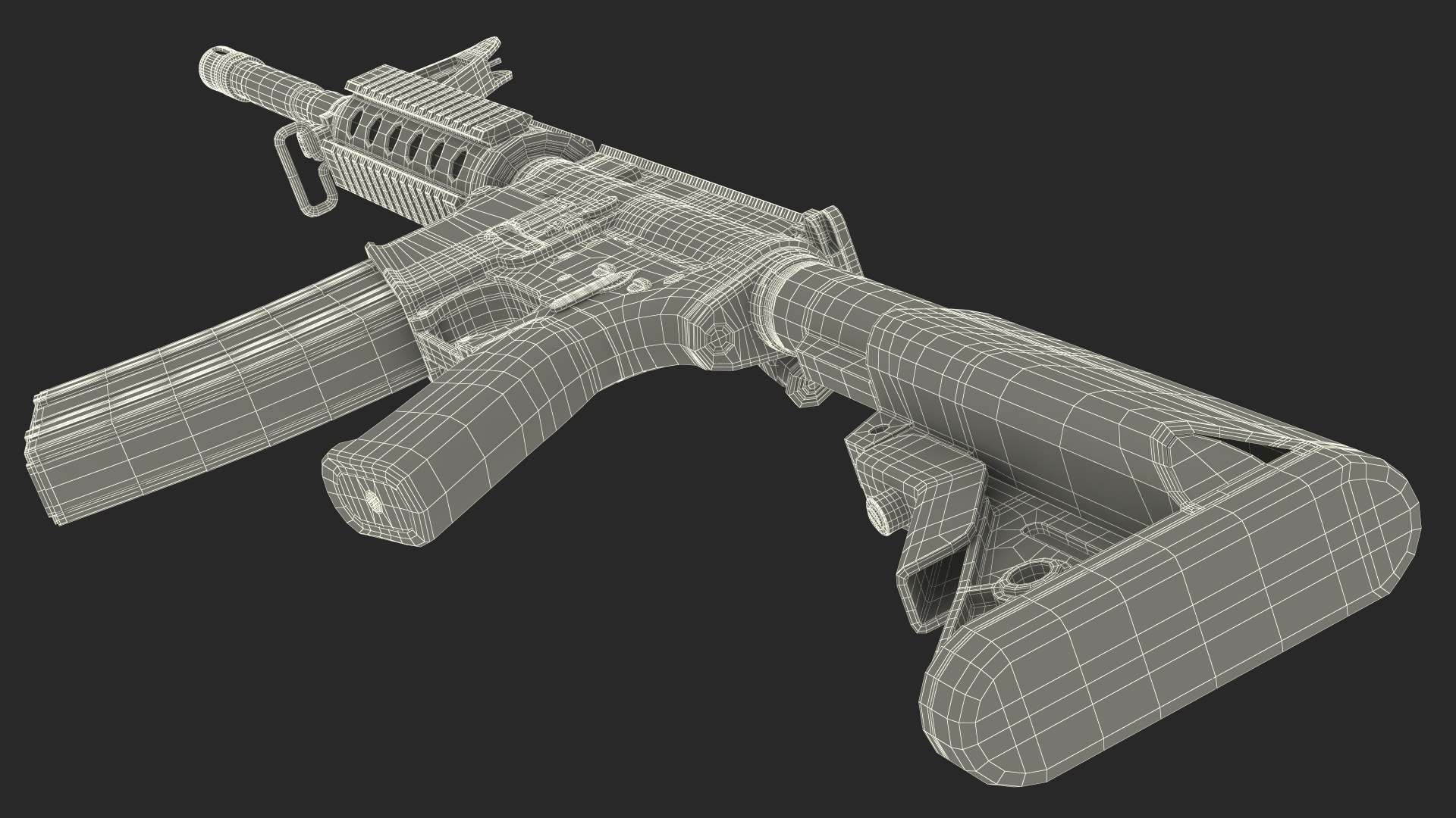 3D Assault Rifle With Rail System - TurboSquid 2211415