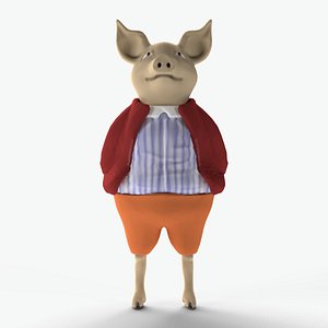Pigling Character 3D model