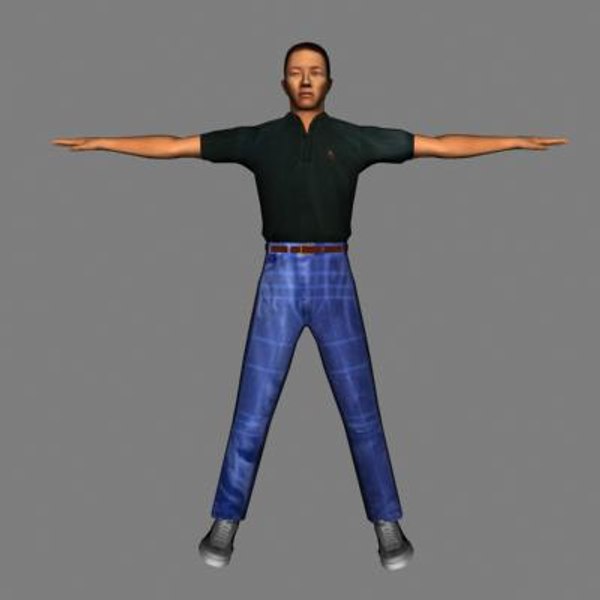 male man 3d 3ds